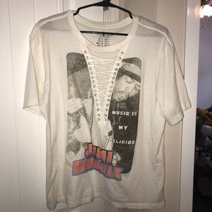 oversized “jimi hendrix” graphic tee